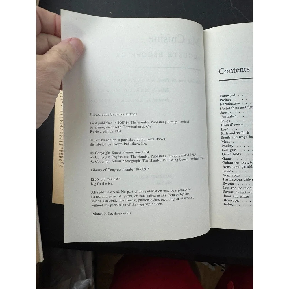 Bonanza Books auguste escoffier